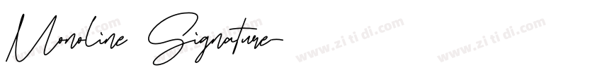Monoline Signature字体转换
